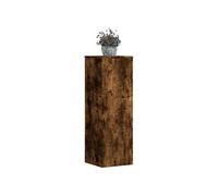 vidaXL Supports pour plantes 2 pièces 33x33x100 cm chêne fumé bois d'ingénierie