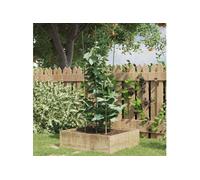 Plantensteunen 5 st met 4 ringen 90 cm staal groen319375