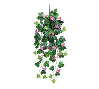 Planter de Fausses Fleurs Fleurs en Plastique 1pc Fleur Artificielle Morny Glory Mur Suspendu en Osier en Osier à la Main rotin pour Le Jardin de Mariage (A)