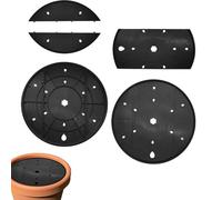Planter Insert Drainage Tray - Round Lightweight Pot Filler, Reusable Container Support with Built In Drainage Holes for Healthy Root Airflow Plant Water Control Gardening Tool for Indoor Outdoor Flow