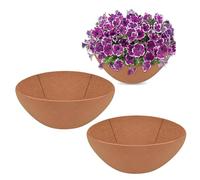 Planter Liners Outdoor, Pre Cut Fabric Flower Basket Inserts, Breathable Fiber Round Liners, Plant Holder Pad for Garden Planting, Balcony Pots, and Hanging Baskets