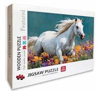 Planter Puzzle 6000 Pièces Adultes, Puzzle Bois 179x105cm, Adultes Jeu éducatif Défi énigme avec Une Boîte d'emballage Exquise, Jeu Relaxant Détente Collection, Decoration Chambre, (Cheval) 2-1599