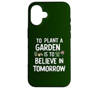 Planter un jardin, c'est croire en demain jardiner mignon Coque pour iPhone 16