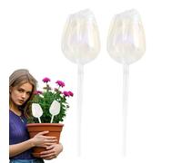 Planter Watering Globes - Lot de 2 ampoules en verre en forme de pour l'eau | Auto Planter Insert Stakes, Irrigation Device For Indoor Outdoor Garden