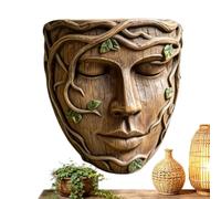 Planters with Faces Wall Mount Resin Planters with Drainage Hole Whimsical