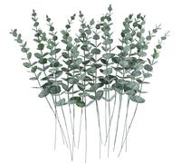 Plantes Artificielles 38cm,10 Pièces,Feuilles D'eucalyptus,Branches De Feuilles Vertes,Couronne De Fleurs,Bouquet De Bricolage,Pièce Maîtresse,Décoration De Mariage Et De Maison - Type Green