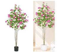 Plantes artificielles,Arbre artificiel Bougainvilliers Décorations d'Ambiance Fleurs Simulées de Décoration Mariage 1,2m