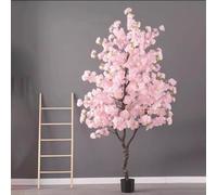 Plantes Artificielles Centre de Table en Cerisier Japonais Artificiel pour Cadeau de Pendaison de Crémaillère, Superbes Plantes Artificielles D'extérieur en Pots, Centre de Table en Imitation de Plant