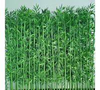 Plantes artificielles en bambou de 100 cm et 200 cm de haut - Brise-vue et séparateur mural - Décoration parfaite pour extérieur, clôture, balcon, terrasse et maison (100 bambous 100 cm)
