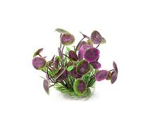 Plantes artificielles en Plastique Décoration, Plantes Aquatiques artificielles en Plastique for Aquarium, Lot de 4, décoration Multicolore, 11 cm(Purple)