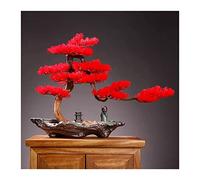 Plantes artificielles en Pot, érable Rouge Artificiel, bonsaï Artificiel, Fausses Plantes en Pot, Plantes d'intérieur artificielles