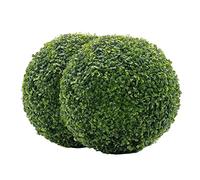 Plantes artificielles extérieures, Boules de buis, balles topiaires 9 Pouces Faux buissons artificiels Plante en Plastique Arbre topiaire décoratif pour arrière-Cour, Balcon, Jardin, Mariage