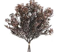 Plantes artificielles Fougère brune Décoration d'automne Décoration d'hiver 38cm 3 pcs