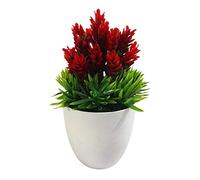 Plantes artificielles pour décoration, plante artificielle en pot Podocarpus pin petite bonsaï fausse fleur ornement de jardin