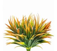 Plantes artificielles pour jardin, terrasse et décoration d'intérieur - Lot de 6 fausses verdures en plastique avec texture réaliste, aucun arrosage nécessaire, pour mariages, accessoires de