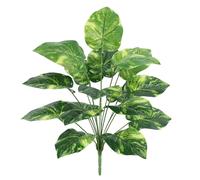 Plantes artificielles pour maison, salle d'exposition, décoration murale, photographie, verdure, 18 feuilles/branche (Epipremnum aureum 2 pièces)