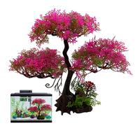 Plantes d'aquarium, plantes d'aquarium en plastique, plantes aquariums écologiques réalistes, décorations de réservoirs animés et attrayants pour le bureau des ménages, décorations de convivialité, s