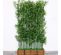 Plantes de bambou artificielles extra hautes - Verdure d'intérieur et d'extérieur parfaite pour séparateur de pièce, décoration d'intérieur, arbre artificiel luxuriant pour les espaces modernes