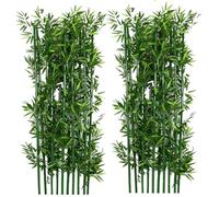 Plantes de bambou artificielles pour décoration extérieure et intérieure, arbres artificiels réalistes en soie pour l'intimité du jardin et l'entrée de la cour