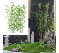 Plantes De Bambou De 160cm, Faux Bambou, Imperméable Et Durable, Convient Aux Maisons, Hôtels, Lieux D'événements Et Zones Commerciales(20 pack)