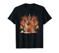 Plantes du désert bohème - Scène de Paysage de Cactus Succulents T-Shirt
