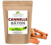 Plantes & Epices - Bâtons de Cannelle Entier Qualité BIO 6 à 8 cm - Sachet Fraîcheur Biodégradable Refermable (100g)