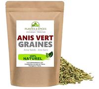 Plantes & Epices - Graines d'Anis Vert en graines Qualité BIO - Sachet Fraîcheur Biodégradable Refermable (50g)