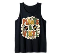 Plantes et Vinyle Retro Musique Nature Débardeur