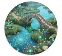 Plantes Magiques Puzzle 1000 Pièces Cadeau Unique Magical forêt Jeu Éducatif Challenge Toy À De Supérieure Peinture Art pour Adultes Enfants 1000pcs (67.5x67.5cm)