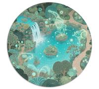 Plantes Magiques Puzzle 1000 Pièces Cadeau Unique Magical forêt Jeu Éducatif Défi Jouet À De Supérieure Peinture Art pour Adultes Et Enfants À Partir De 12 Ans 1000pcs (67.5x67.5cm)