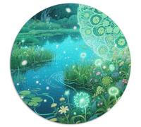 Plantes Magiques Puzzles 1000 Pieces Cadeau Unique Magical forêt Jeu Éducatif Challenge Toy À De Supérieure Peinture Art pour Adultes Et Enfants 1000pcs (67.5x67.5cm)