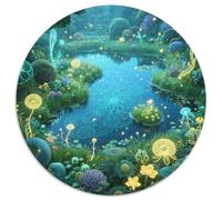 Plantes Magiques Puzzles 1000 Pieces Cadeau Unique Magical forêt Jeu Éducatif Challenge Toy À De Supérieure Peinture Art pour Adultes Enfants 1000pcs (67.5x67.5cm)