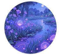 Plantes Magiques Puzzles 1000 Pièces Cadeau Unique Magical forêt Jeu Éducatif Challenge Toy À De Supérieure Peinture Art pour Adultes Enfants 1000pcs (67.5x67.5cm)