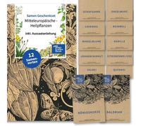 Plantes médicinales européennes - kit cadeau de graines avec 12 herbes médicinales traditionnelles.[G287]