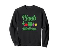 Plantes Meilleur médicament Végétarien sain Sweatshirt