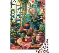 Plantes Poterie 1000 Pièces Mini Puzzle pour Adultes | 70x50cm Carton Décor Maison Découpe Précise Cadeau Anniversaire Détente Esprit