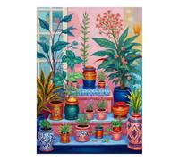 Plantes Pots Fenêtre 1000 Pièces Mini Puzzle pour Adolescents Relaxant | 70x50cm Papier Amateurs D'art Puzzle Assemblage Décor De Salon