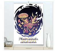 Plantes spatiales extraterrestres (Calendrier mural 2026 DIN A2 horizontal) calendrier de bureau: Monstres végétaux mythiques de l'espace.