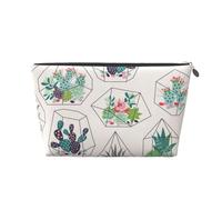 Plantes succulentes Cactus Plantes Tropicales, Trousse de Toilette Trousse de Maquillage Sac à cosmétiques Trousse de Toilette de Voyage Portable