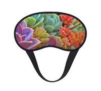 Plantes succulentes mignonnes et magnifiques,Masques de sommeil occultants, cache-yeux couvrants, masques de sommeil anti-lumière