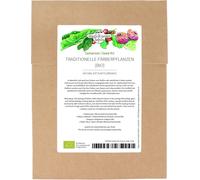Plantes Tinctoriales Traditionnelles (Bio) - Kit De Semences Avec 4 Vieilles Plantes Sauvages Pour Les Couleurs: Rouge, Bleu, Jaune Et Brun