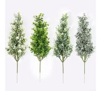 Plantes vertes aquatiques artificielles pour décoration d'intérieur et de mariage, design printanier avec matériau plastique robuste (style A)