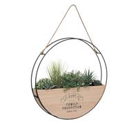 Atmosphera – Plante artificielle suspendue Krista – Bois et métal – D44 cm