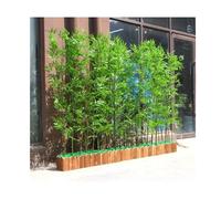 Plantes Vertes Artificielles, Faux Arbre Avec Pot En Bois Fin Bambou Artificiel Avec Feuilles En Soie Cryptées Pare-vue Extérieur Clôture Brise-vue Pour Jardin, Décoration DIY(80cm/31.5in -14 X 1m pol