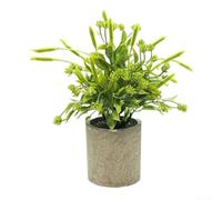 Plantes vertes artificielles, pot de pâte à papier de 25 cm, décoration d'intérieur créative pour décoration d'intérieur nécessitant peu d'entretien pour la maison, le bureau ou (B)