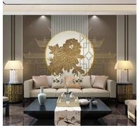 Plantes Vintage Fleurs Paysage Architecture Classique Papier Peint 3D Installation Facile Intissé Tapisserie Bureau Salon Canapé Chambre Décoration Murale-400cm×280cm