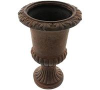 Planteur Amphore en Aspect Pierre, 50 cm de Haut, Brun Antique, Pot à Plantes, Pot de Fleurs, Vase à Plantes, décoration de Jardin pour l'extérieur