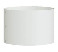 Planteur cylindrique, Boîte de Plantation, Convient pour Cultiver Fleurs, Végétaux, Herbes, Plantes Grasses, Blanc Métal 30 x 30 x 20 cm