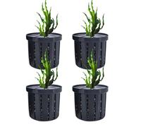 Planteur D'aquarium - 4 Pièces PP Robustes PP Hydroponic Plantet Paniers | Porte-fixateurs De Racines De Tasse À Nette | des Pots De Plantation Aquatique Décoratifs Efficaces pour Le Bureau À Do