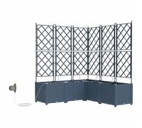 Planteur de jardin en acier 120 x 40 x 126 cm - Robuste et durable pour l'entretien du jardin, idéal pour les plates-bandes surélevées et la culture des plantes